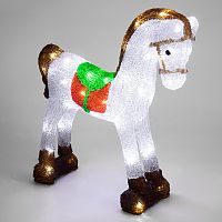 Акриловая светодиодная фигура Лошадка 38х13х38 см, 60 светодиодов, IP65, понижающий трансформатор в комплекте NEON-NIGHT | код 513-332 | NEON-NIGHT