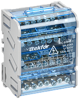 TEKFOR Шины на DIN-рейку (кросс-модуль) ШНК 4х7 3L+PEN IEK | код TF-DN10-4-07-100 | IEK