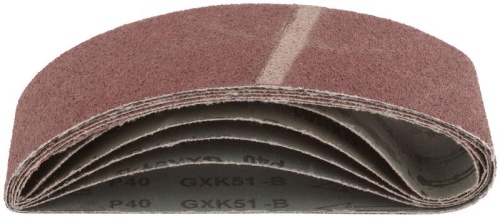 Ленты шлифовальные бесконечные, водостойкие, на тканевой основе, 5 шт, 75х533 мм Р 40 | код 39692 | FIT