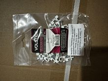 Скоба плоская d6мм V02-6W-2-06-050 пластик. (уп.50шт) Volsten 9558