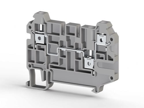 325 229, Клеммник 3-х выводной, 4 мм.кв., (серый), AVK 4CE | код 0.0.0.3.25229| KLEMSAN