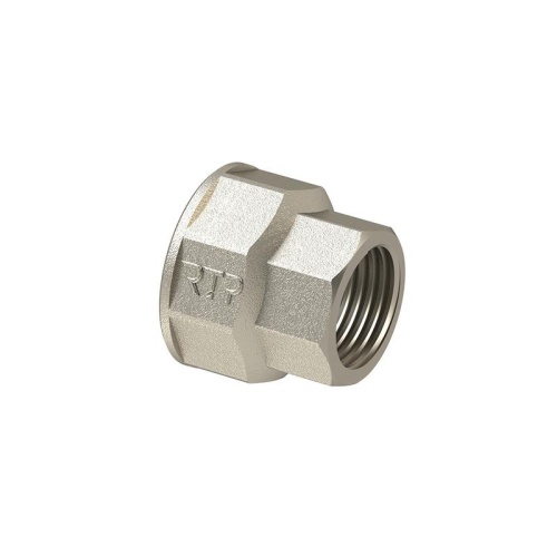 Муфта переходная латунь внутр. резьба 1 1/4дюйм х1дюйм еврослот никель | код 38394 | RTP