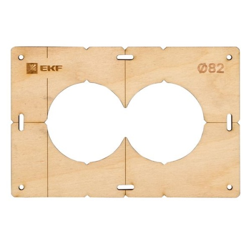 Комплект шаблонов для подрозетников диаметром 82 мм Expert | код sh-d82-k | EKF фото 5