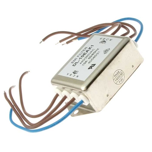 Сетевой фильтр DL-10EAX1, 10A | код 99010 | Ruichi