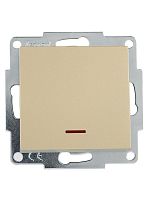 VESNA Выключатель с подсветкой золото | код 742-3688-111 | LEZARD