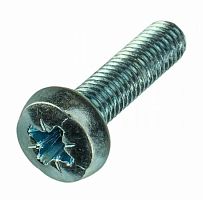 Винт 6х25 с полусферической головкой и крестообразным шлицем DIN 7985 TDZ EKF | код wp6x25-TDZ | EKF