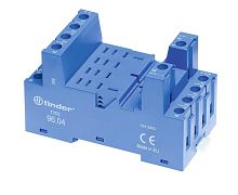 Розетка с винтовыми клеммами (с зажимной клетью) для применения с 56.34 модули 99.02/86.00/86.30 (96.04SMA) | Код. 9604SMA | Finder