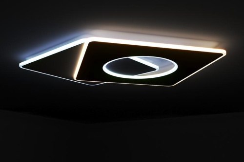 Люстра светодиодная BREZZO 100Вт 755х600х50мм 44кв.м потолочная ДУ 3 режима диммир. бел. Ritter 52390 1 фото 2