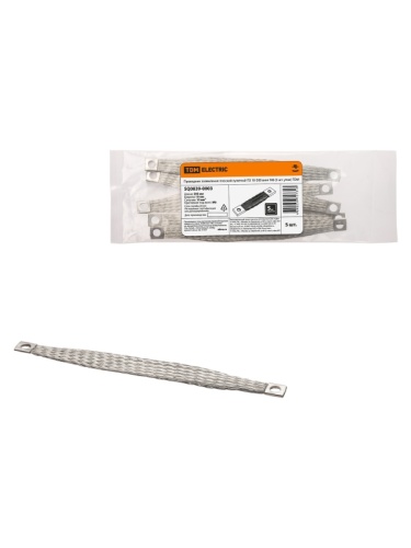 Проводник заземления плоский луженый ПЗ 10-300 (5 шт. упак) TDM | код SQ0839-0003 | TDM