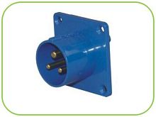 623 Вилка панельная для скрытой установки 2Р+РЕ 32А 230В IP44 HLT | код 083-03-64 | HLT