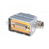 Вилочный разъем REVOS D-SUB, 25 контактов, Size 10, контактная вставка крышка разъема с кабельным вводом М20х1,5, 40 V, 5 А | код Z7.415.1935.0 | Wieland