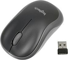 Мышь Logitech M185 черный/серый оптическая (1000dpi) беспроводная USB1.1 для ноутбука (2but) | код 1891711 | Logitech