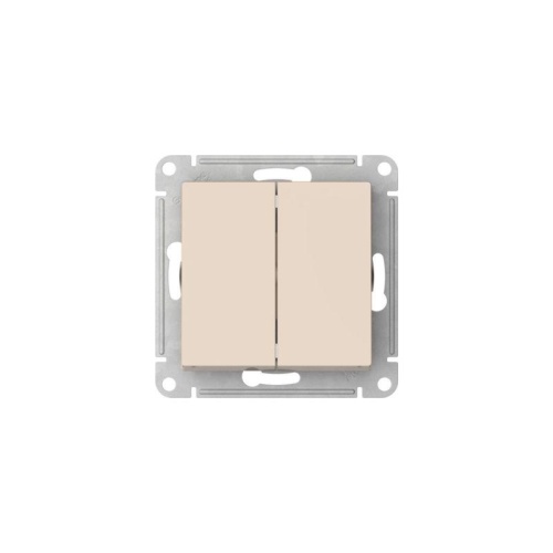 ATLASDESIGN 2-клавишный ПЕРЕКЛЮЧАТЕЛЬ, сх.6/2, 10АХ, быстрозажимные клеммы, БЕЖЕВЫЙ | код ATN000265S | Systeme Electric фото 4