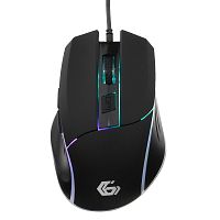 Мышь игровая Gembird MG-500, USB, черный, код Survarium, 5 кнопок+колесо-кнопка, 1600 DPI, подсветка 3 цвета, кабель 1,4 м | код MG-500 | Gembird