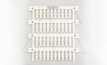 Маркировка проводника SerieFLAT MG-TPMF 42092B для держателя PMF, поле 4x15mm, PVC, белая (набор 80 элементов) | код 4101302 | Cembre