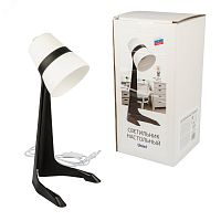 Светильник настольный 40W E14 Механический выключатель Черный с белым ULO-K22 D/E14/A BLACK/WHITE | код UL-00009541 | Uniel