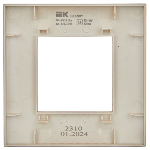 SKANDY Рамка 1-мест. SK-F01Sa песоч. IEK | код SK-M12-K98 | IEK фото 3