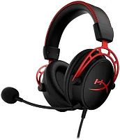 Наушники с микрофоном HyperX Cloud Alpha красный/черный 1.3м мониторные оголовье (4P5L1AB#UUF) | код 1911428 | HYPERX