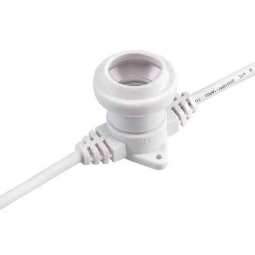 Гирлянда Белт-Лайт 2 жилы, 50м, шаг 20см, 250 патронов E27, IP65, белый круглый провод ПВХ | код 331-244 | Neon-Night фото 3 Гирлянда Белт-Лайт 2 жилы, 50м, шаг 20см, 250 патронов E27, IP65, белый круглый провод ПВХ | код 331-244 | Neon-Night фото 3