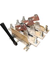 Разъединитель РЕ19-41-31120-00 УХЛ3, 1000А, 3-х полюсный на одно направление, боковая рукоятка, IP00 (ЭТ) | код ET007489 | Электротехник