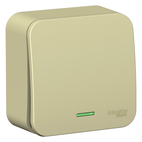 BLANCA О/У 1-клавишный ПЕРЕКЛЮЧАТЕЛЬ (cх.6) с подсв.ИЗОЛ.ПЛ,10А,250B,БЕЖЕВЫЙ | код BLNVA106117 | Systeme Electric