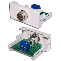 Вставка Mosaic 22.5x45 с TV-адаптером, белая | код LAN-WA-LP-TV-WH | LANMASTER