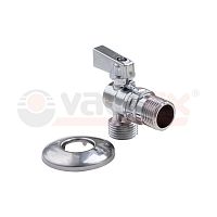 Кран шаровой угловой для подключения с/т приборов 1/2дюймх3/4дюйм (168/14) К | код VF.392.N.05 | VALFEX