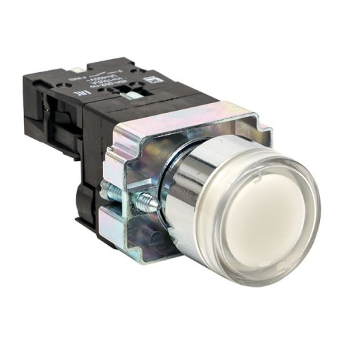 Кнопка BA21 с подстветкой 24В белая NO PROxima | код xb2-bw21-24 | EKF фото 2