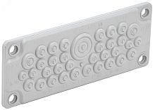 TITAN Ввод кабельный мембранный 35 отверстий d=7-32мм IP65 серый | код TI-00D-MC-035-65 | IEK