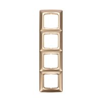 DEA Рамка 4-я горизонтальная Золотой Металлик KRANZ | код KR-78-0318 | KRANZ