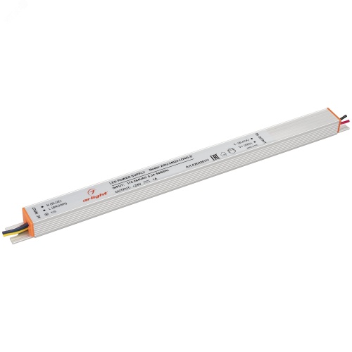 Блок питания ARV-24024-LONG-D (24V, 1A, 24W) (ARL, IP20 Металл, 2 года) | код 026420(1) | Arlight