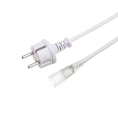 Установочный набор для Гибкого неона 16х16мм формы D (шнур питания каучук с диодным мостом и вилкой, заглушка, переходная муфта, игла) 1,5м NEON-NIGHT | код 134-501 | NEON-NIGHT