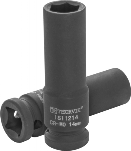 IS11214 Головка торцевая ударная глубокая 1/2DR, 14 мм | код IS11214 | Thorvik