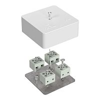 Коробка огнестойкая для кабель-канала 40-0450-FR6.0-8 Е15-Е120 RAL9003 75х75х30 (87 шт/кор) Промрукав | код 40-0450-FR6.0-8 | ПРОМРУКАВ