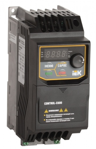 Преобразователь частоты CONTROL-C600 380В, 3Ф 0,75 kW | код CNT-C600D33V0075TM | IEK