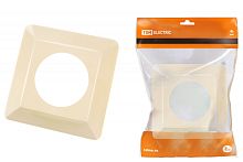 Одноместная защитная рамка для выключателей или розеток для защиты обоев 130х130 мм, сл. кость TDM | код SQ1822-0003 | TDM