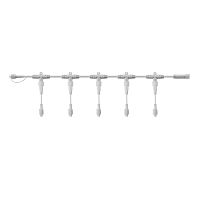 Разветвитель - шина для уличных гирлянд Professional (1 вход, 5 выходов) белый ПВХ | код 315-406 | NEON-NIGHT