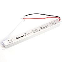 Драйвер светодиодный LED 24w 12v ультратонкий | код 48011 | Feron