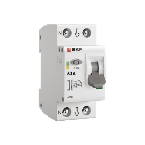 Устройство защиты от дугового пробоя (УЗДП) 1P+N 63А PROxima | код afdd-2-63-pro | EKF фото 2