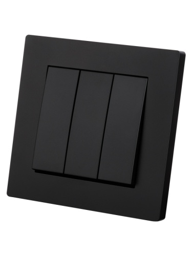 Выключатель 3-х кл. 10А черный Сенеж TDM | код SQ1816-0303 | TDM Выключатель 3-х кл. 10А черный Сенеж TDM | код SQ1816-0303 | TDM