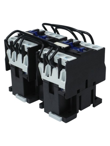 Пускатель электромагнитный ПМЛ-2501 УХЛ4 Б, 380В/50Гц, 2р, 25А, реверсивный, без реле, IP00 | код ET515401 | Электротехник