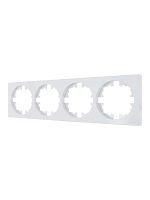 Рамка 4-м OSEN горизонт. квадрат бел. LEZARD 743-0200-149