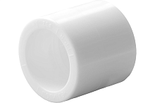 Муфта полипропиленовая PPR 32мм белая | код 9000000232 | Политэк