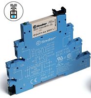 Интерфейсный модуль (сборка 34.51.7.060.4010 + 93.01.0.060), электромеханическое реле, 1CO 6A, контакты AgSnO2, питание 60В AC/DC, категория защиты IP20, винтовые клеммы | код 385100604060 | FINDER