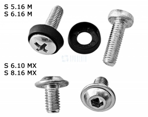 Винт крепежный, 100шт. | код S 6.16 MX | ПРОВЕНТО Винт крепежный, 100шт. | код S 6.16 MX | ПРОВЕНТО