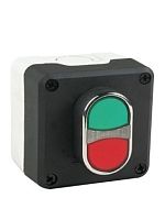 Пост 1-кнопочный, с двойной кнопкой (IP50) без фиксации (1НО+1НЗ), P1C304K20 | код P1C304K20 | EMAS