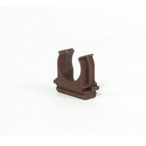 Держатель для труб (клипса) d25мм темн. дерево Урал Пак АТ-90125-010 Держатель для труб (клипса) d25мм темн. дерево Урал Пак АТ-90125-010