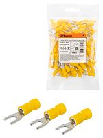 Наконечник вилочный изолированный НВИ с легким вводом проводника 6,0-4 (100 шт.) TDM | код SQ0503-0207 | TDM