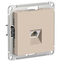 ATLASDESIGN РОЗЕТКА компьютерная RJ45, кат. 6A, механизм, ПЕСОЧНЫЙ | код ATN001286 | SCHNEIDER ELECTRIC