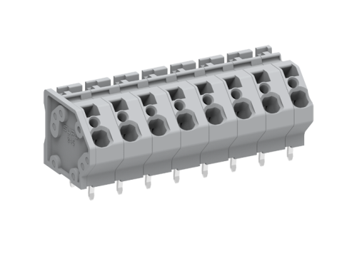 245303 Разъём серии МСS серия 245,шаг, углов.,7.5 мм, 3 конт., сеч. 4мм2, сер., шт | код 245303 | SUPU